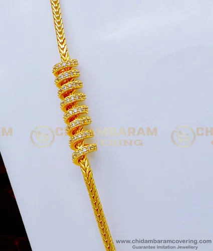 Gold plated thali chain on sale online